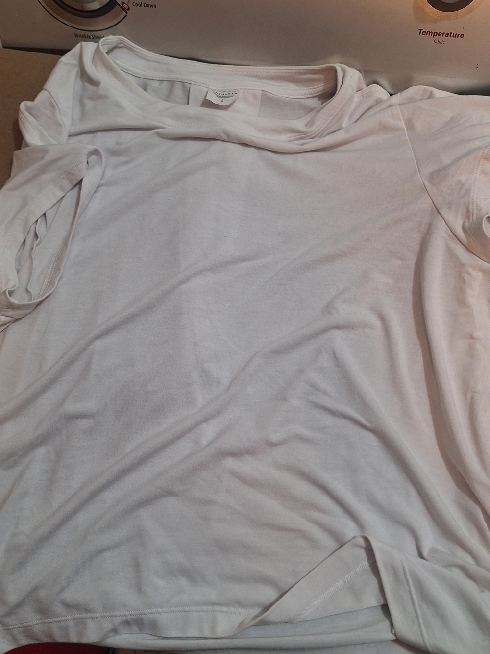 Athleta White Short Sleeve Crew Tee